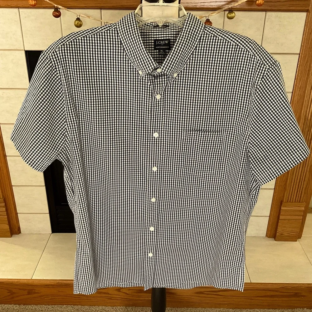 NWOT J. Crew Performance Slim Fit, Short Sleeve Men’s Shirt, Sz XL